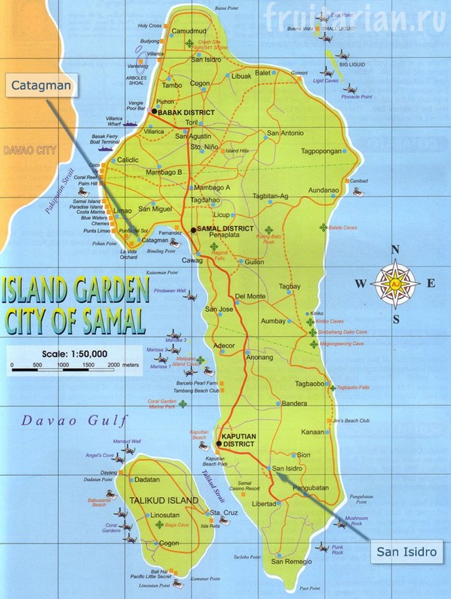 Остров Самал и Таликуд, Филиппины